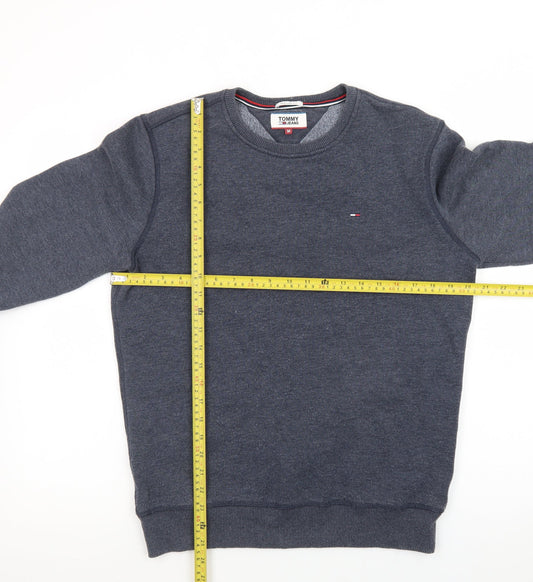 Tommy Jeans Men's Blue Regular Fit Crew Neck Sweatshirt M