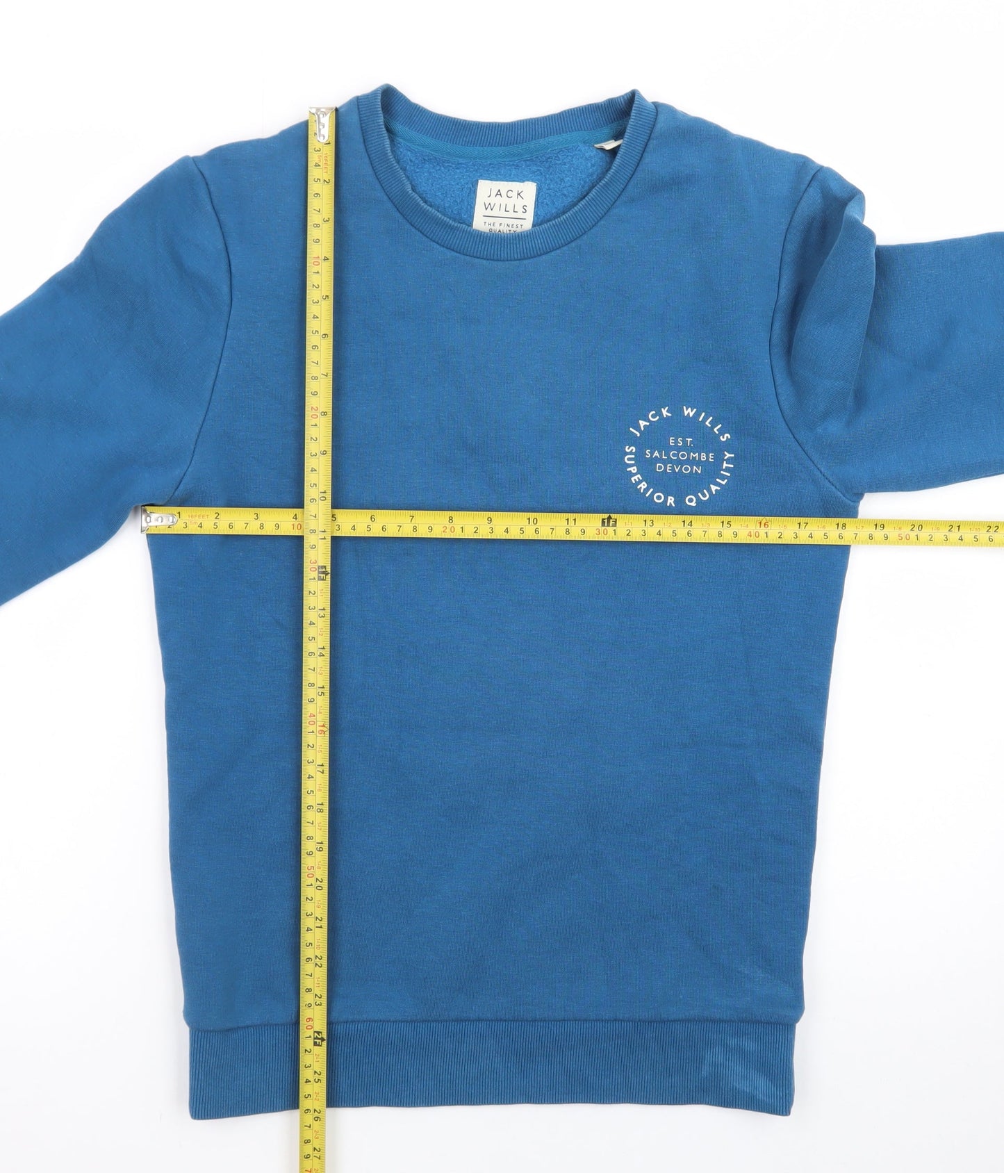 Jack Wills Men's Blue XS Pullover Sweatshirt Crew Neck Fleece