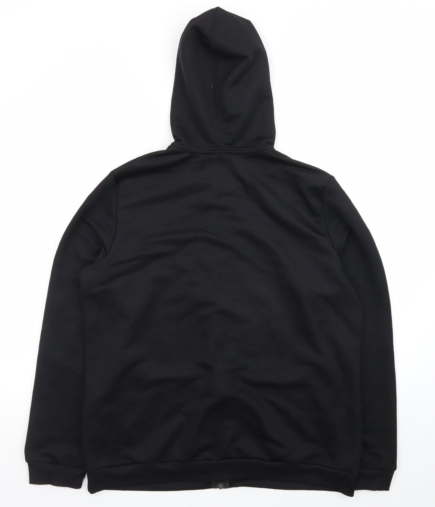 Adidas Men’s Black 2XL Full Zip Hooded Sweatshirt with Logo