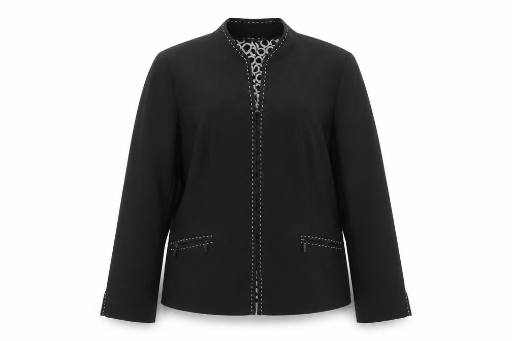 Planet Women Black Size 12 Regular Single-Breasted Suit Jacket