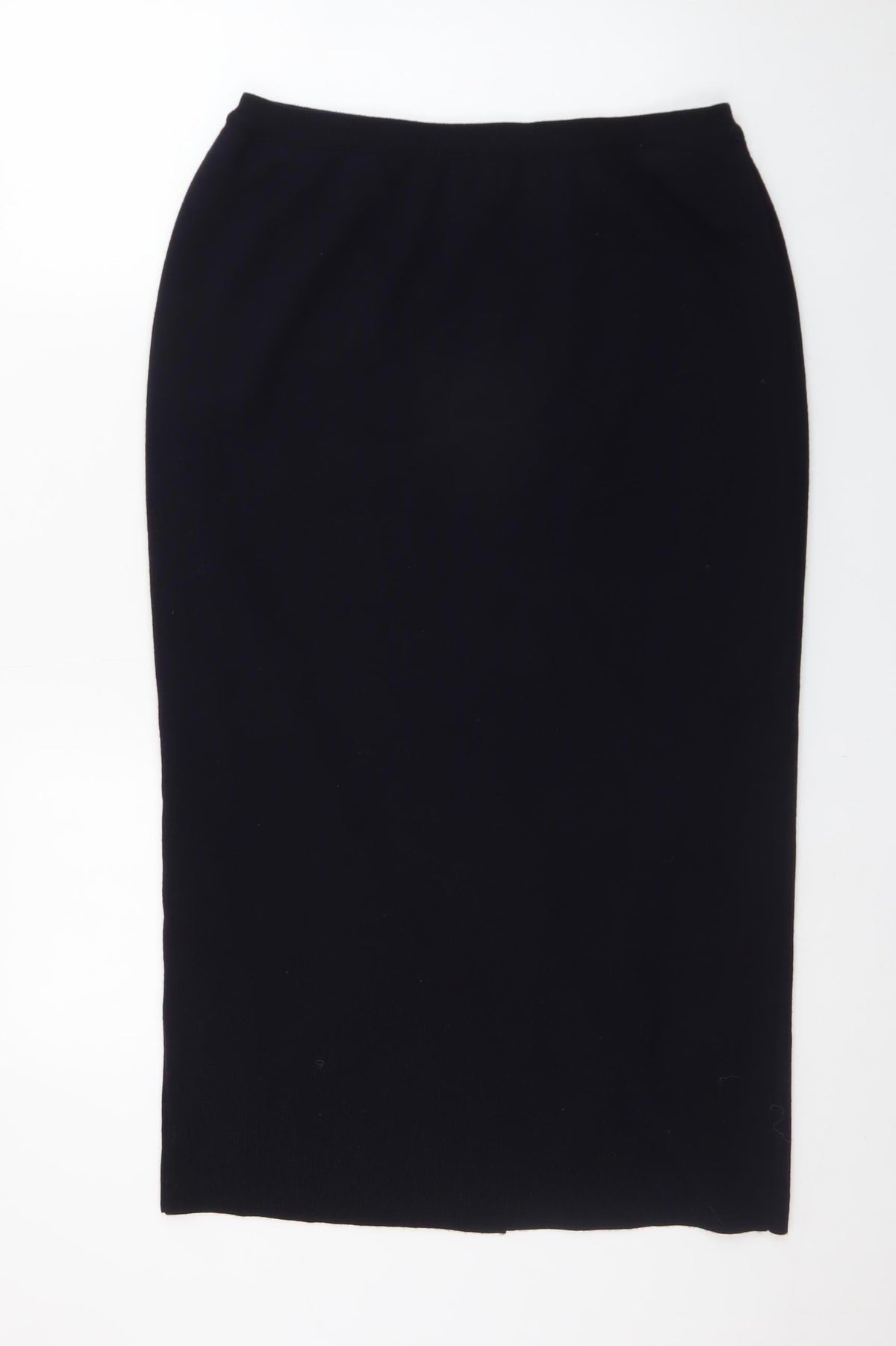 Lucia Women’s Black Midi Pencil Skirt Size 14 Knit Stretch