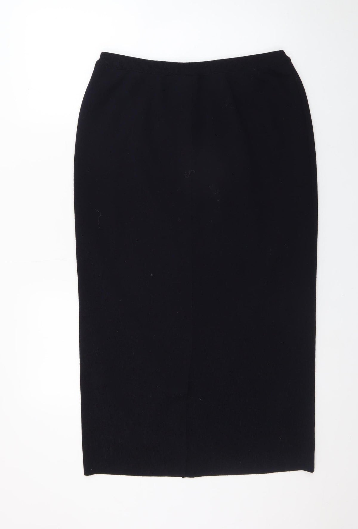 Lucia Women’s Black Midi Pencil Skirt Size 14 Knit Stretch