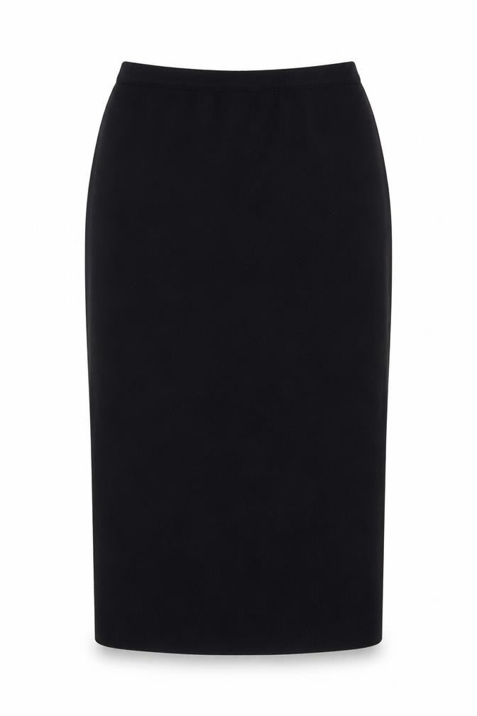 Lucia Women’s Black Midi Pencil Skirt Size 14 Knit Stretch