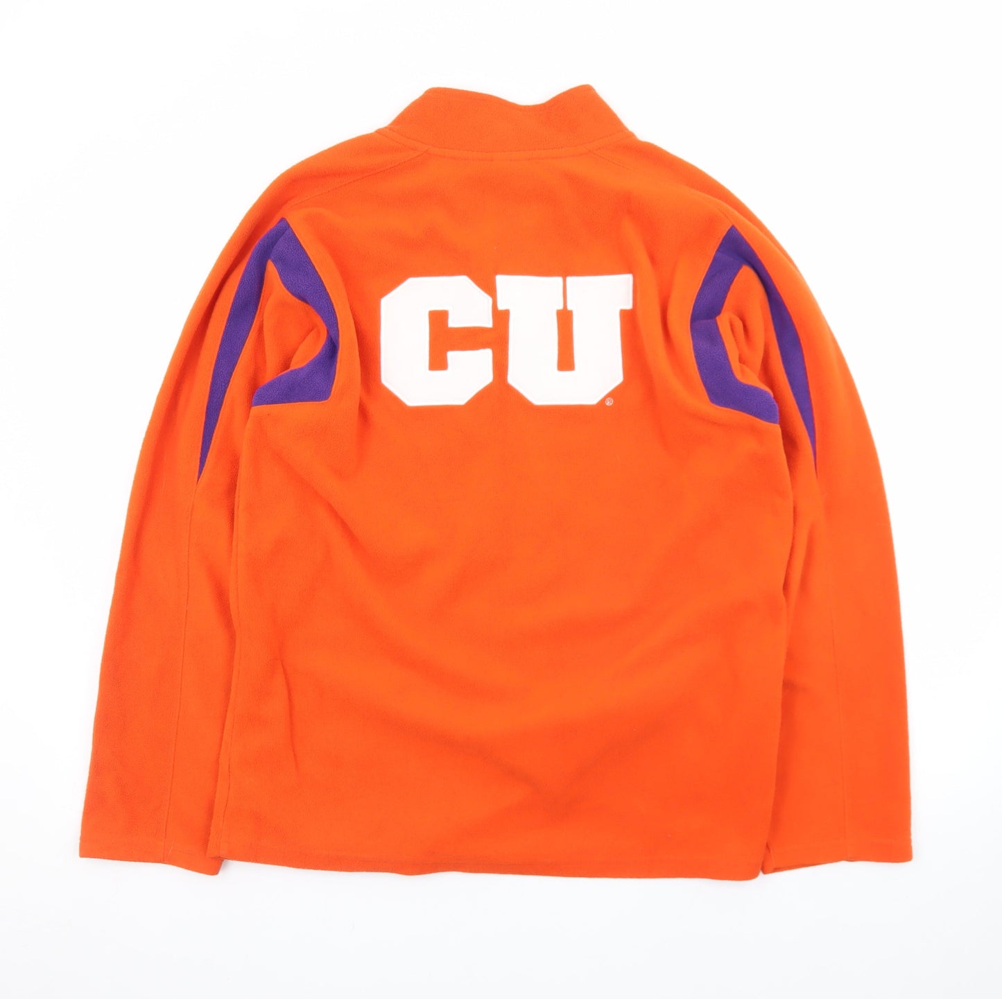 Nike Men's Orange Fleece 1/4 Zip Pullover Sweatshirt L