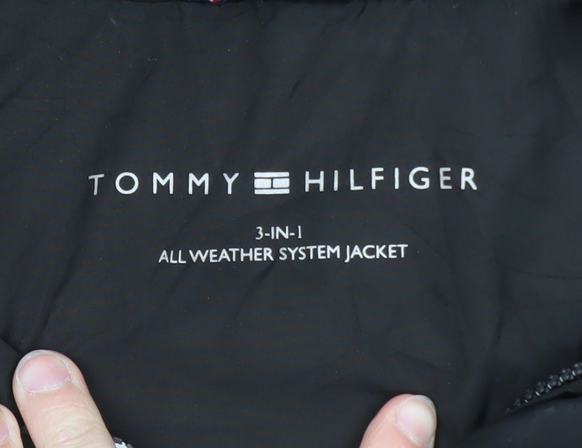 Tommy Hilfiger Men’s Black 3-in-1 Waterproof Hooded Jacket L