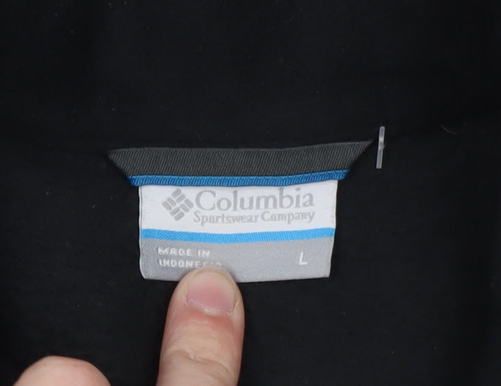 Columbia Men's Black Soft Shell Fleece Lined Jacket Size L