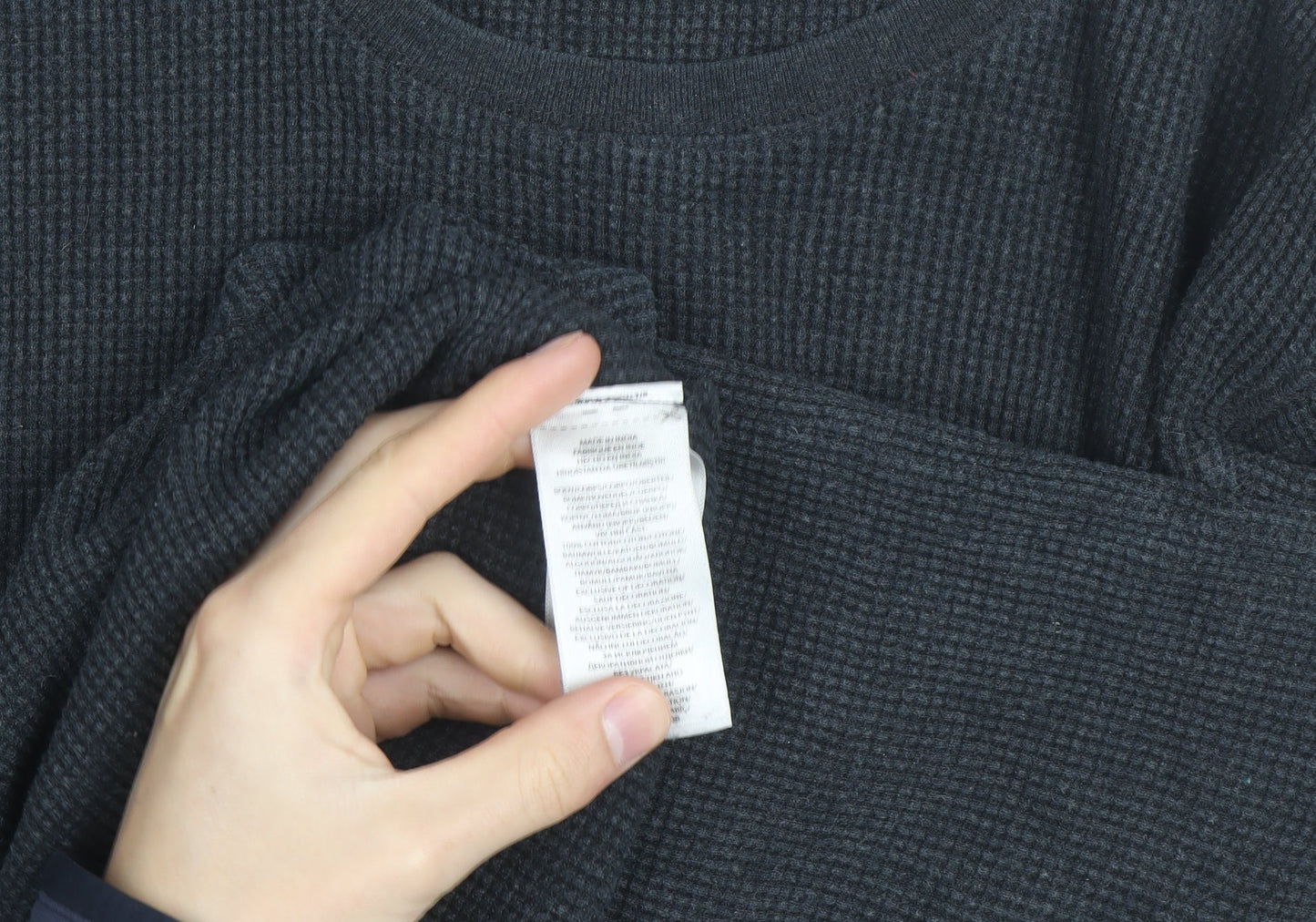 Ralph Lauren Men's Black Cotton Long Sleeve Crew Neck Top XL