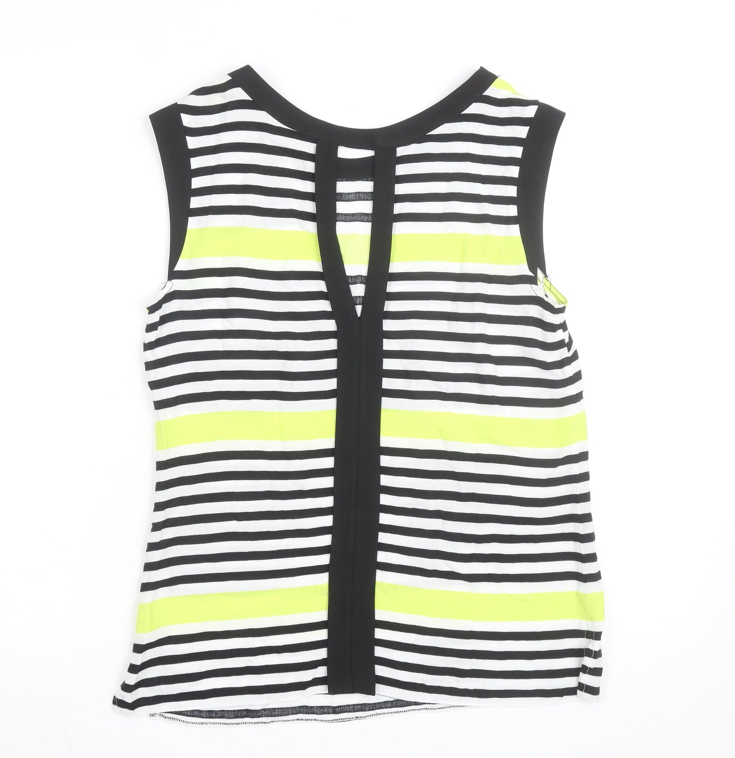 Dorothy Perkins Women's Multicoloured Striped Sleeveless Blouse Size 10