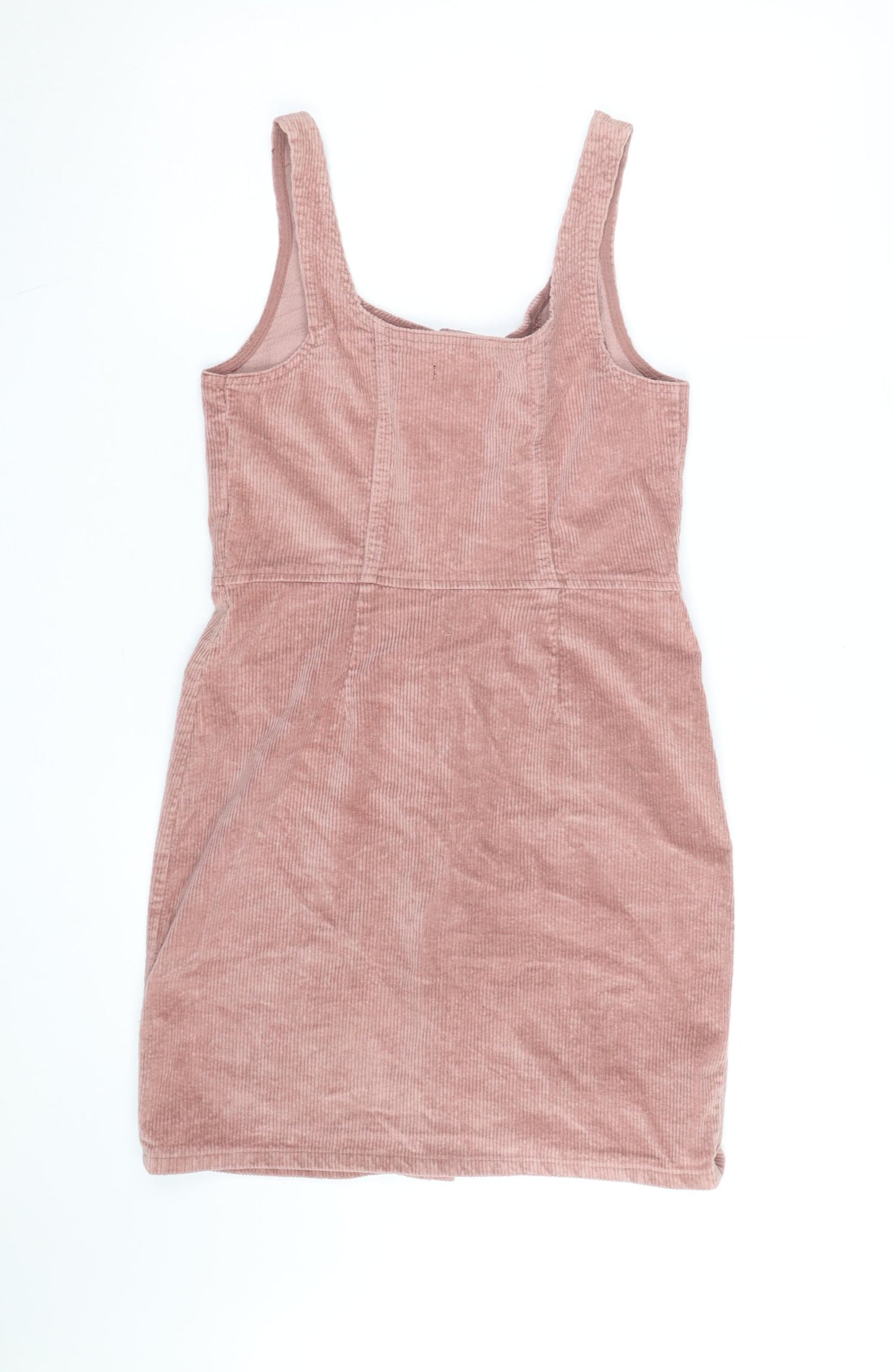 Quiz Womens Pink Corduroy Pinafore Dress Size 12