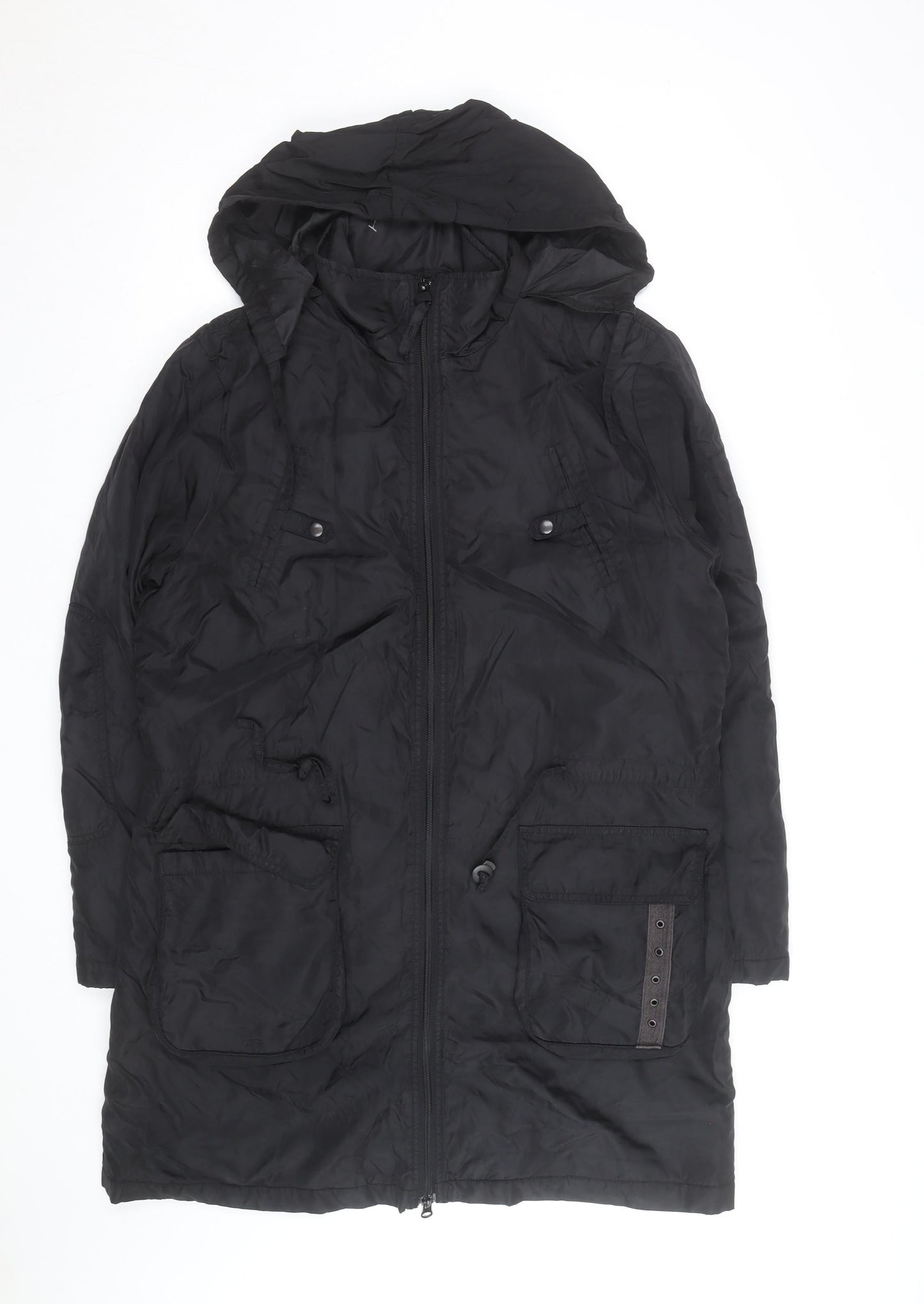 Tom Tailor Women Black XL Hooded Parka Coat