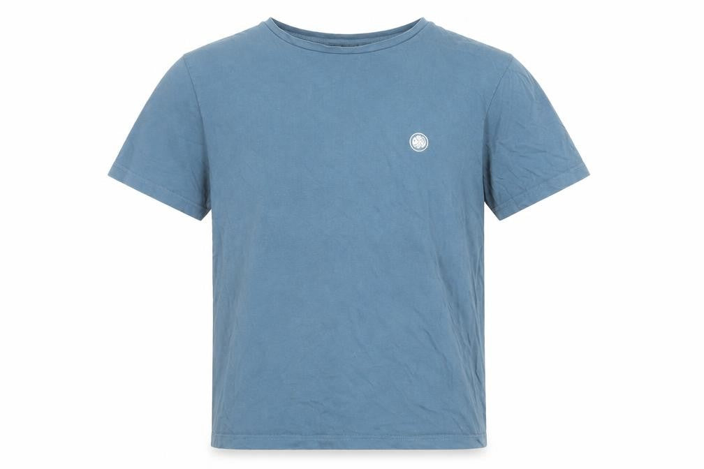 Pretty Green Men's Blue Cotton Crew Neck Short Sleeve T-Shirt L