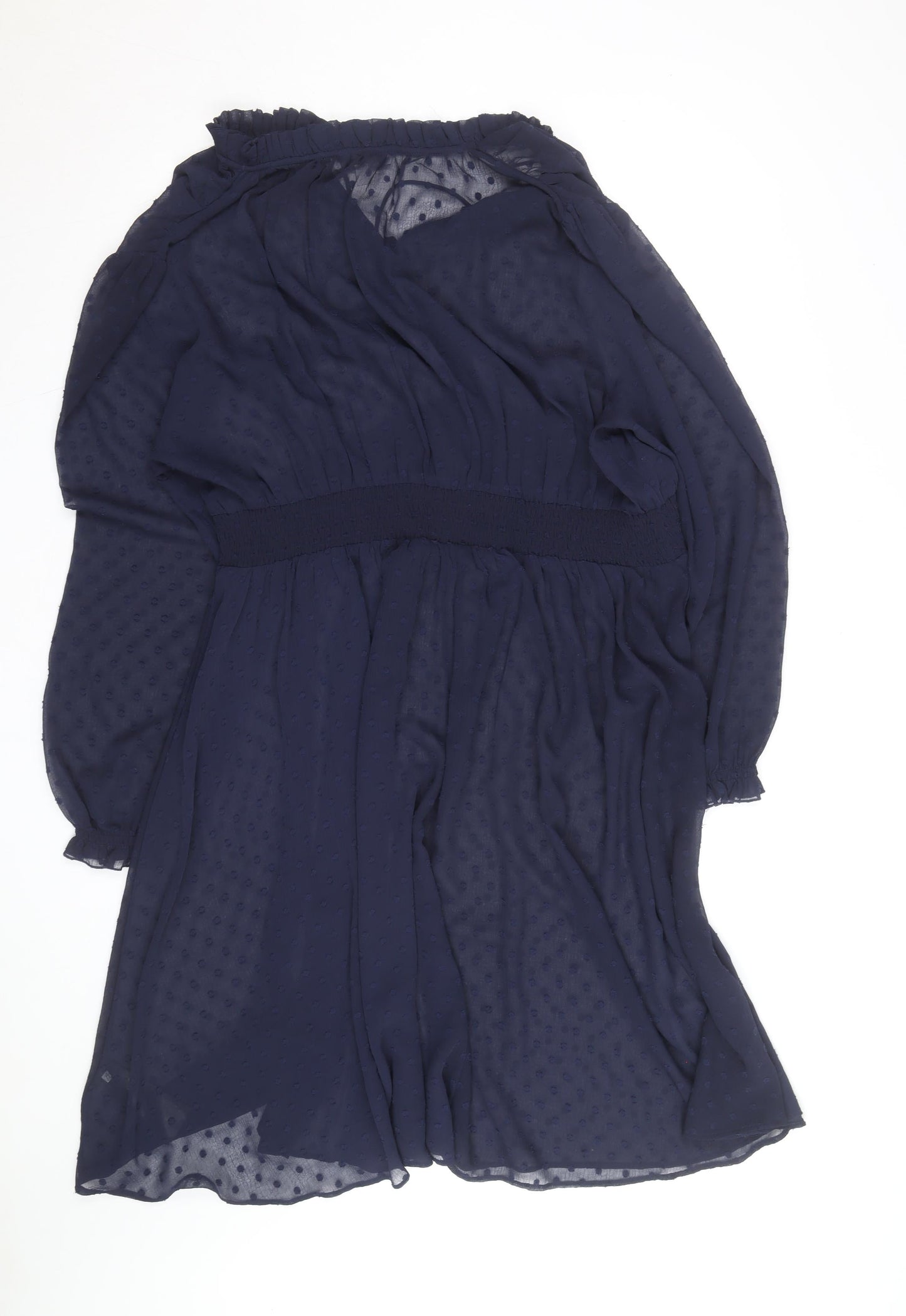 Joanna Hope Women's Blue Chiffon Fit & Flare Dress Size 20