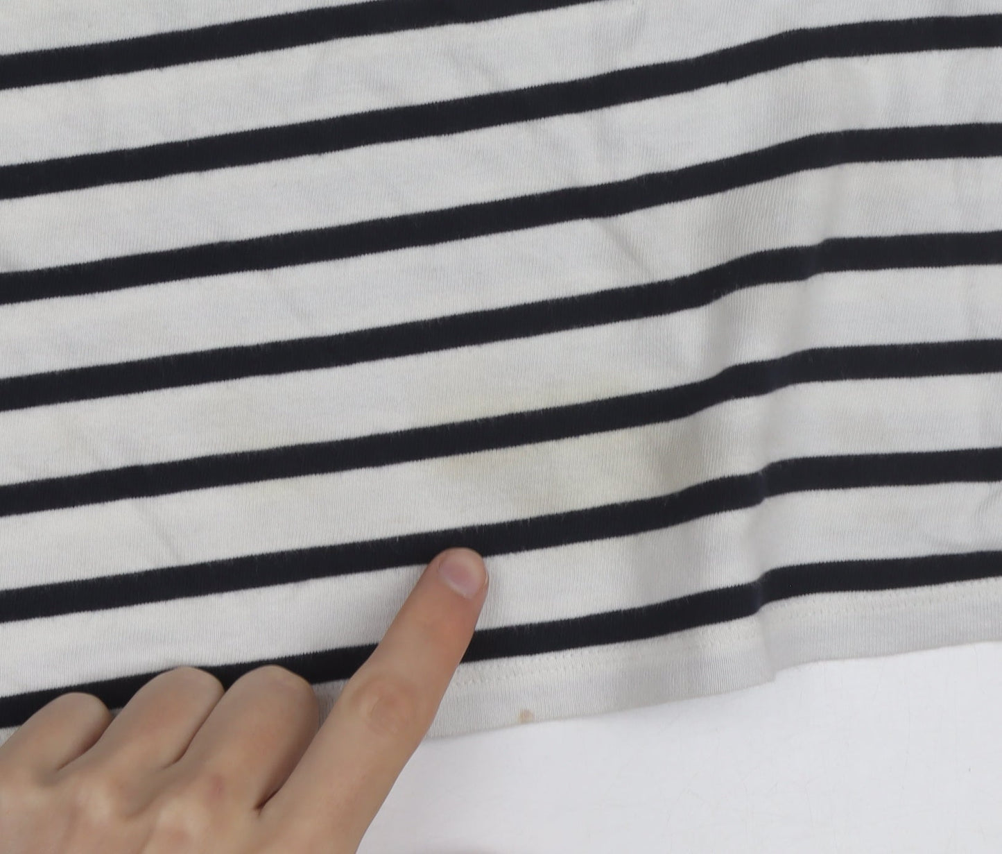 Seasalt Women’s Multicoloured Striped Cotton Sailor Shirt UK 14
