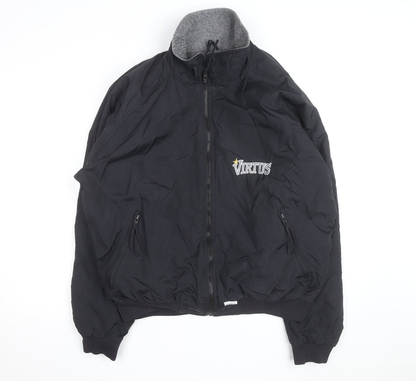 Bad Lands Men's Black XL Bomber Jacket Lined Outdoor Style