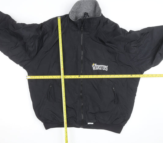 Bad Lands Men's Black XL Bomber Jacket Lined Outdoor Style