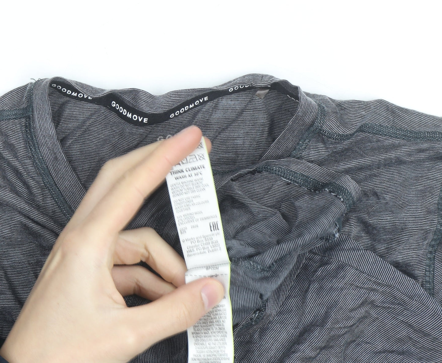 Marks and Spencer Goodmove Women's Grey Long Sleeve Activewear Top Size 12
