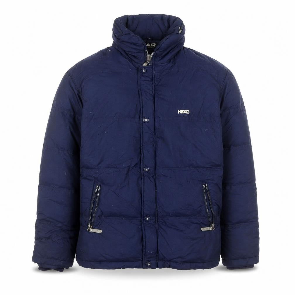 HEAD Men's Blue Puffer Jacket Size 50 Down Filled Winter Coat