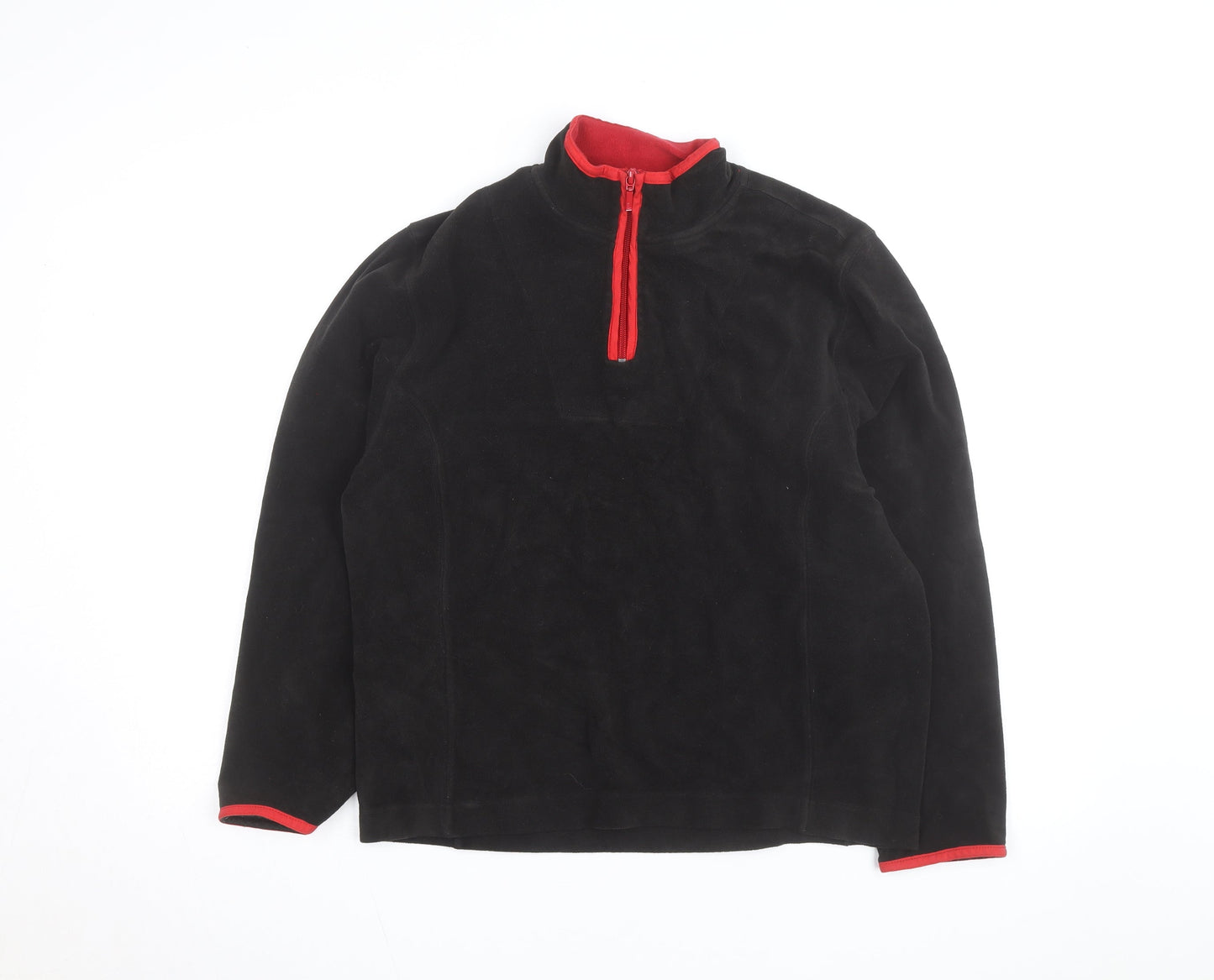 PB Sport Men's Black Fleece 1/4 Zip Pullover Sweatshirt Size L