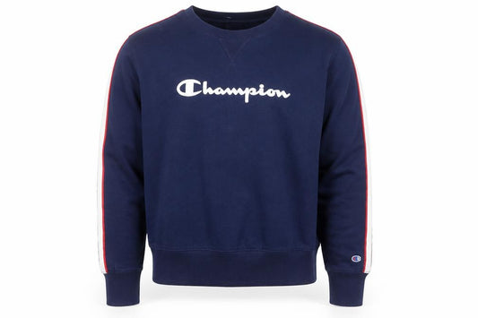 Champion Men's Blue Logo Pullover Sweatshirt Size M