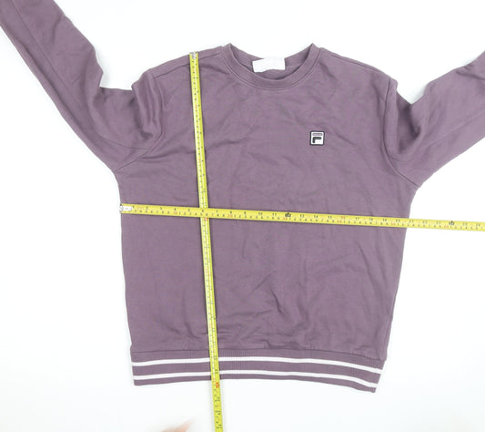 FILA Men's Purple Crew Neck Sweatshirt Size M Classic Pullover