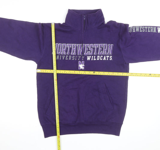 Champion Men’s Purple Northwestern 1/4 Zip Fleece Sweatshirt S