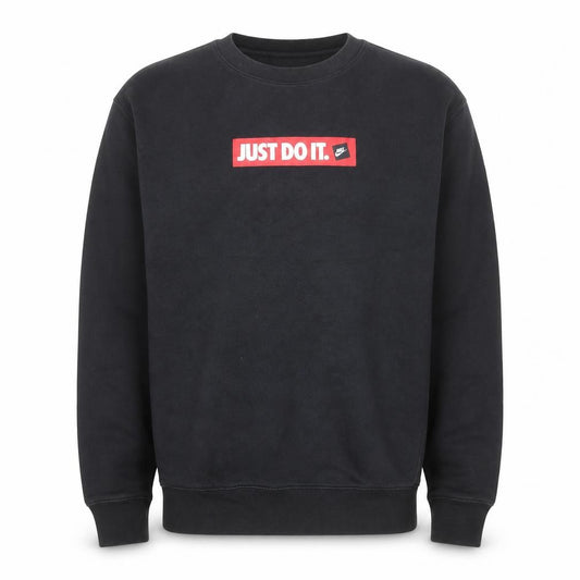 Nike Men Black Just Do It Graphic Pullover Sweatshirt S