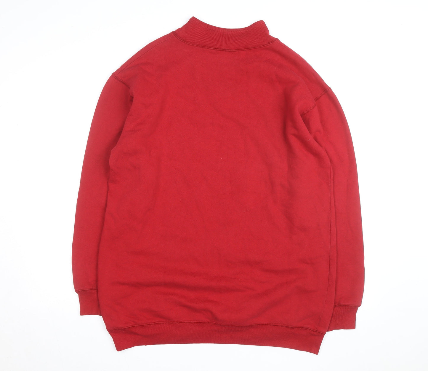 Coldwater Creek Red Fleece Pullover Sweatshirt Women’s S High Neck