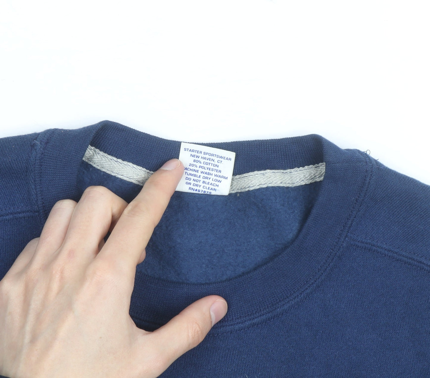 Starter Mens Blue Cowboys Football Sweatshirt Medium Vintage Crew Neck