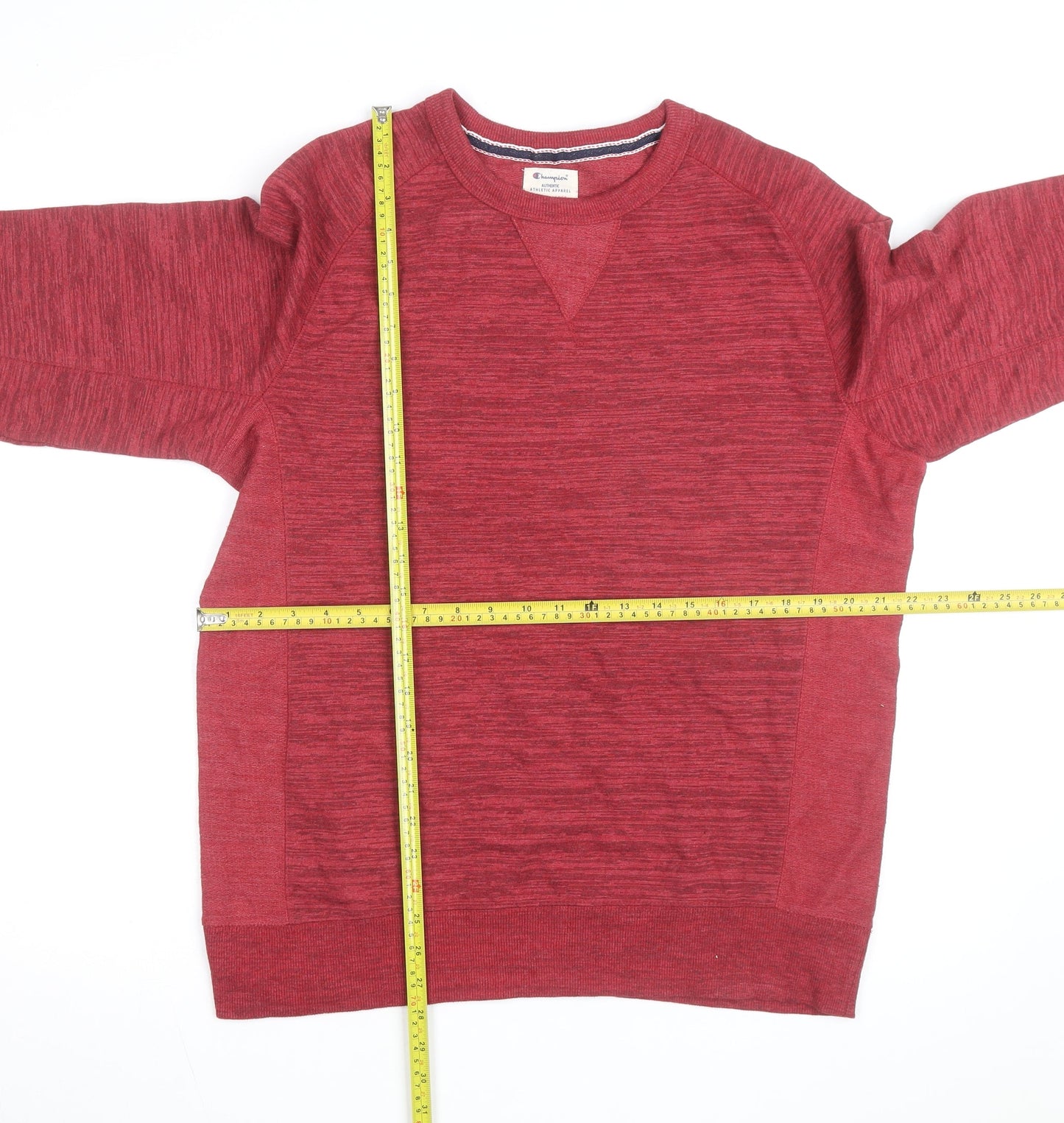 Champion Men's Red Large Crew Neck Pullover Sweatshirt