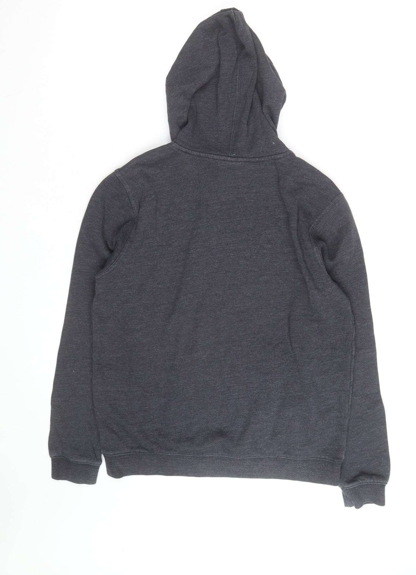Hurley Men’s Grey Logo Pullover Hoodie Size S Regular Fit Fleece
