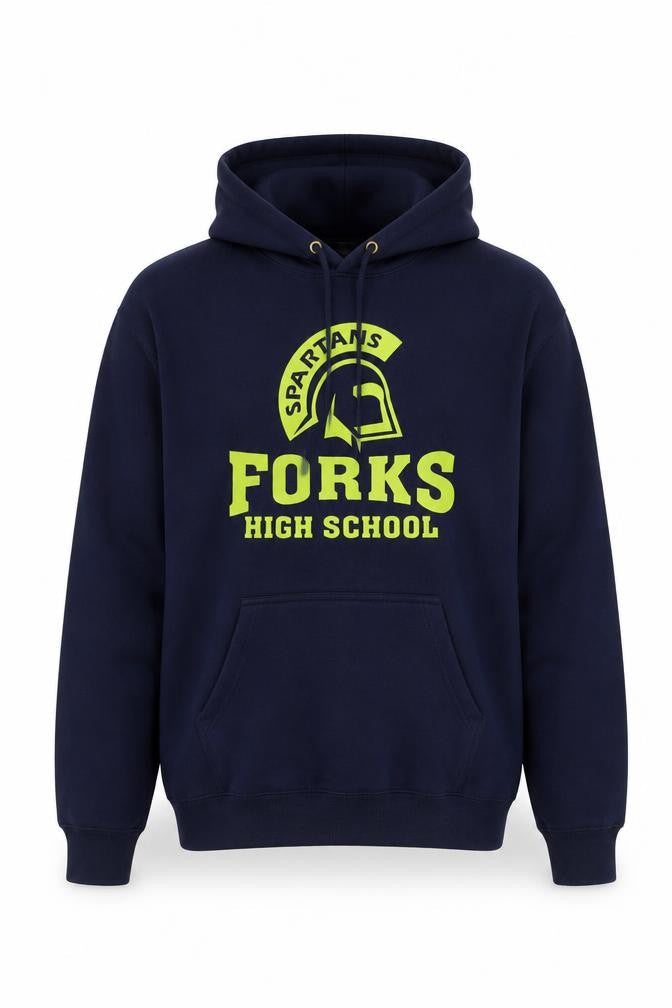 Prairie Mountain Men's Blue Forks High School Pullover Hoodie M
