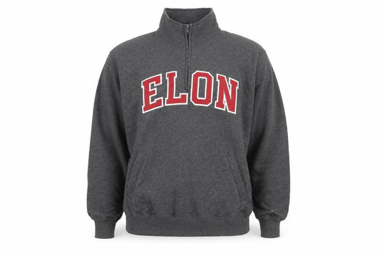 Champion Men’s Grey 1/4 Zip ELON Sweatshirt XL Fleece Pullover