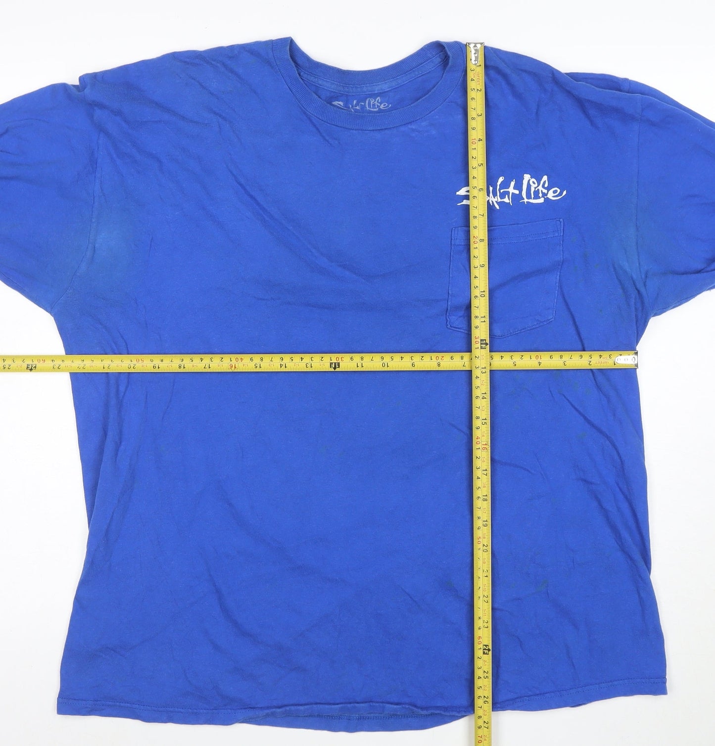 Salt Life Men's Blue XL Long Sleeve Fishing Graphic T-Shirt