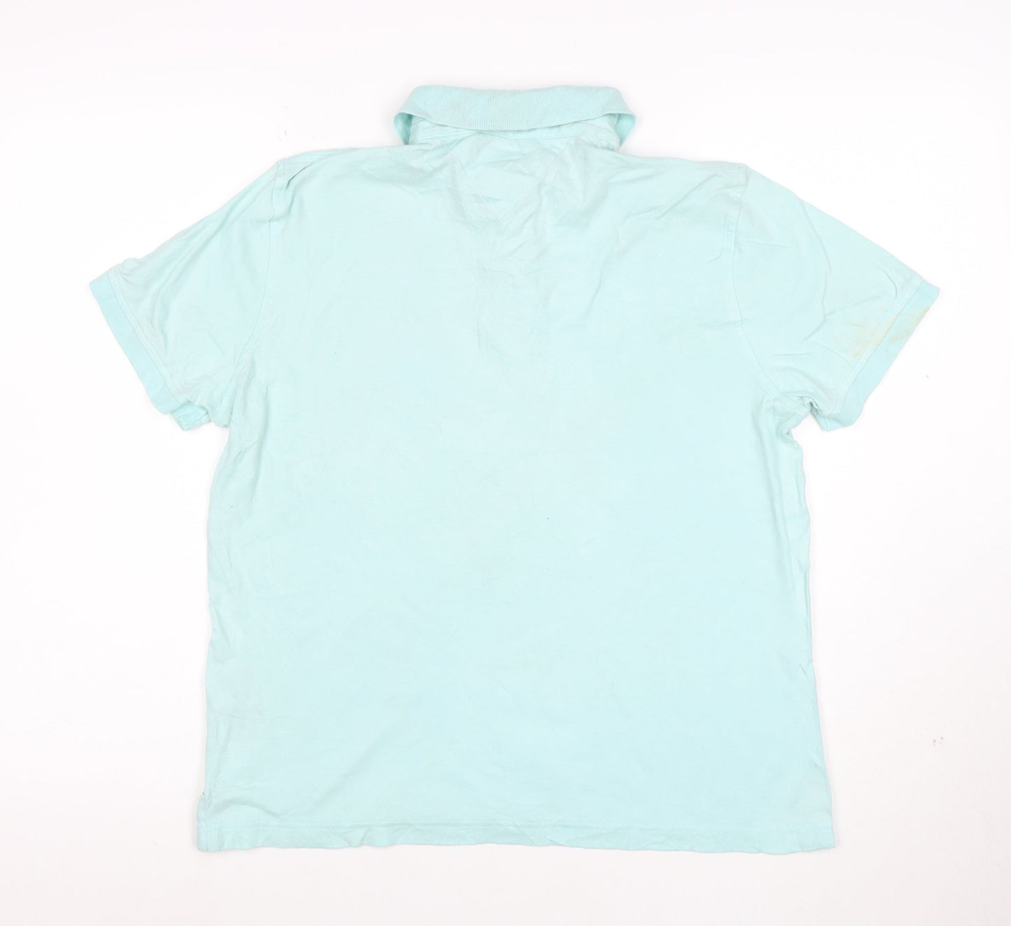 Tommy Hilfiger Men's Blue Custom Fit Cotton Polo Shirt Size S