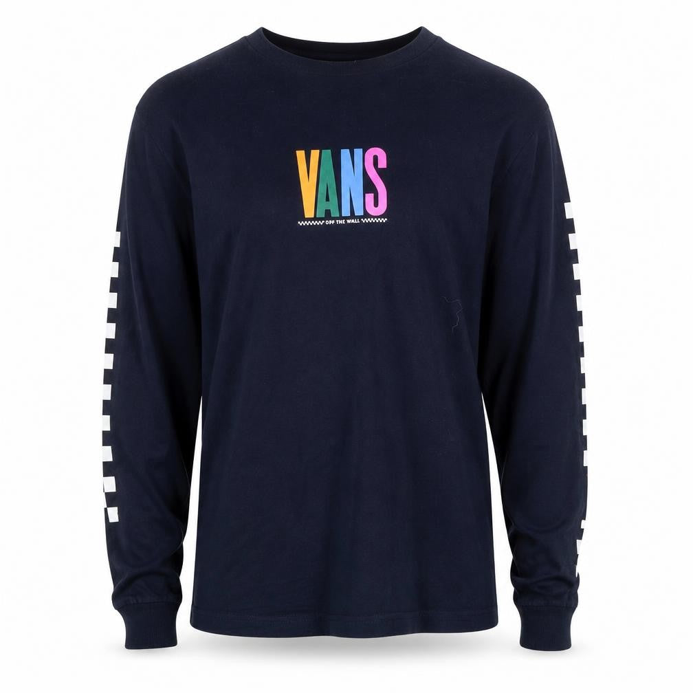 Vans Men's Blue Long Sleeve Pullover Sweatshirt Small