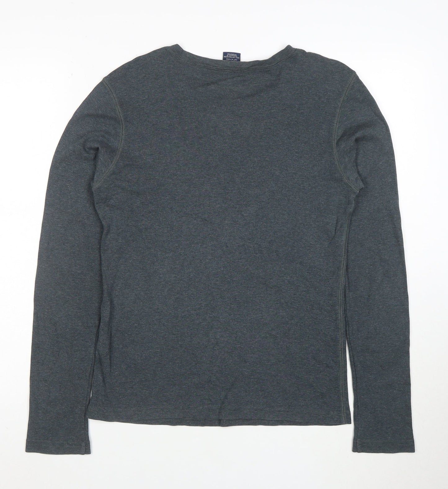 Ralph Lauren Sport Women Grey Long Sleeve Cotton T-Shirt Size L