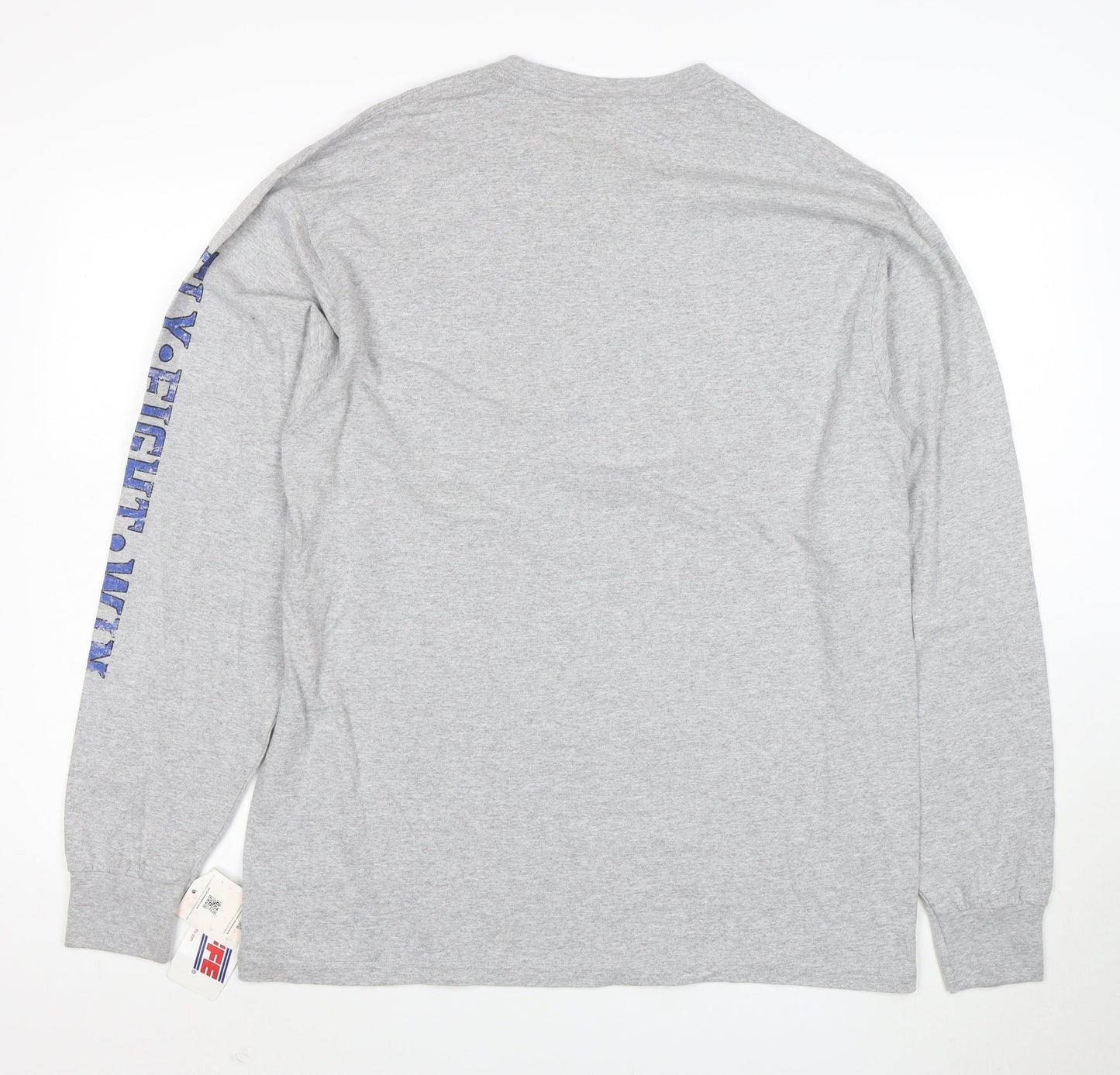 Soffe Men's Grey Air Force Long Sleeve Graphic T-Shirt Size L