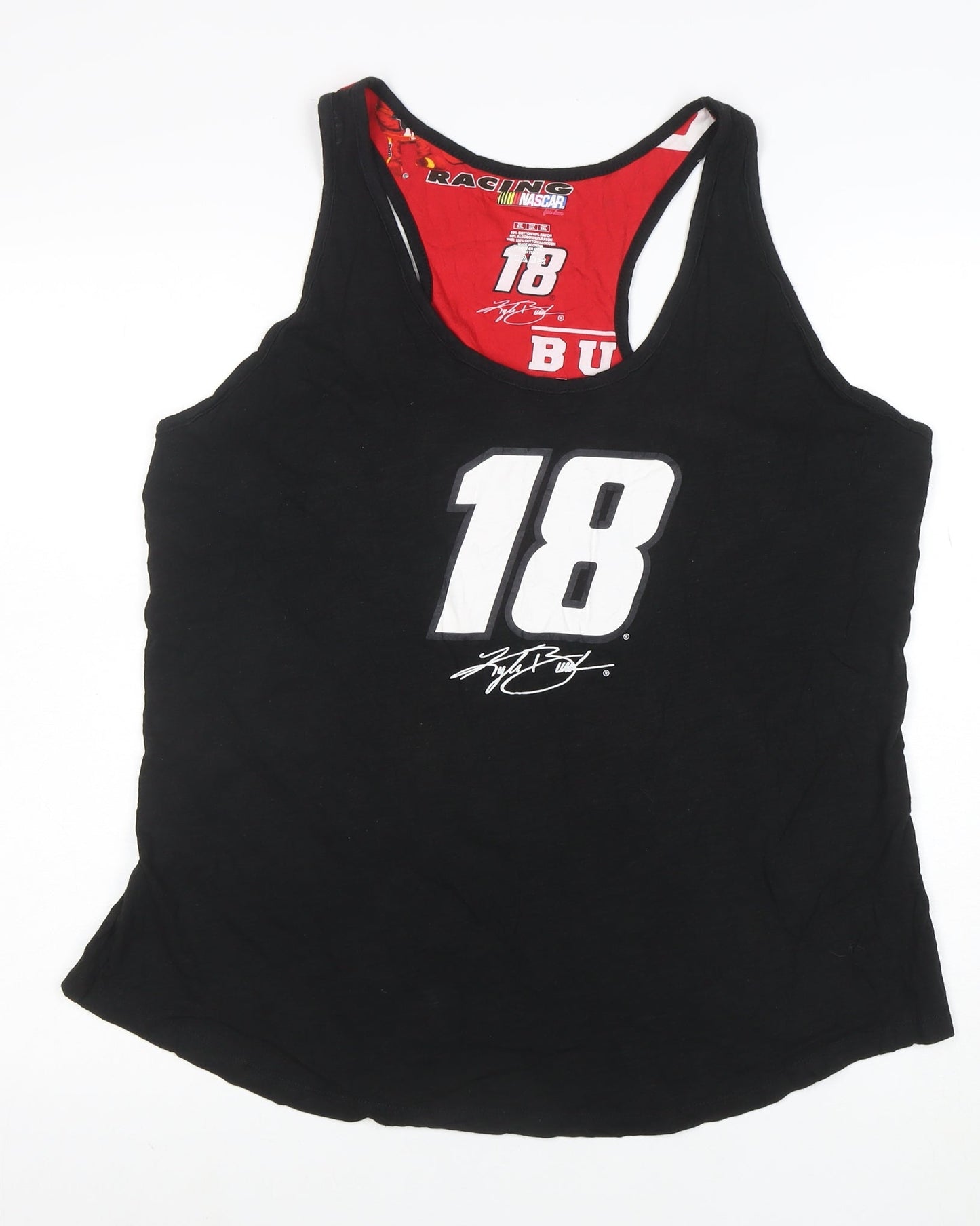 NASCAR Men’s Black 3XL Sleeveless Racing Graphic T-Shirt