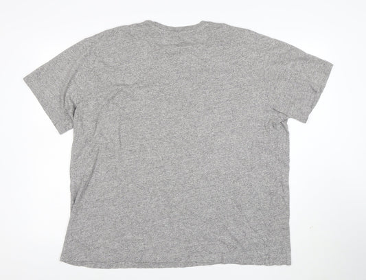 Ralph Lauren Men's Grey XL Graphic Military Crew Neck T-Shirt