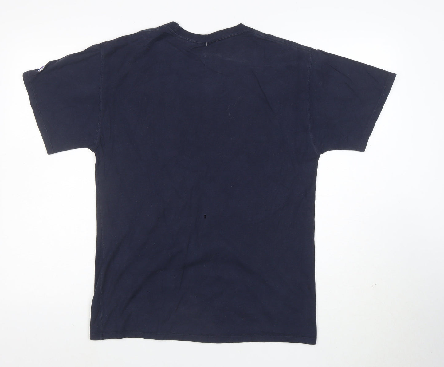 Champion Men Navy Virginia Cavaliers Basketball Cotton T-Shirt Size M