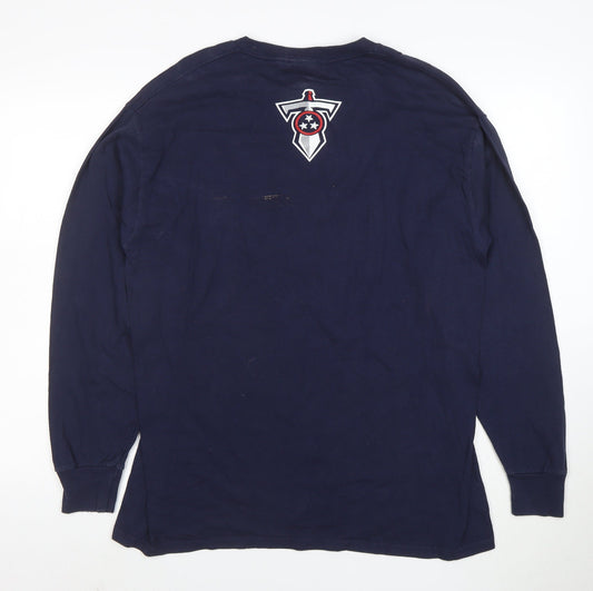Lee Sport Men's Navy Tennessee Titans Long Sleeve T-Shirt Size L