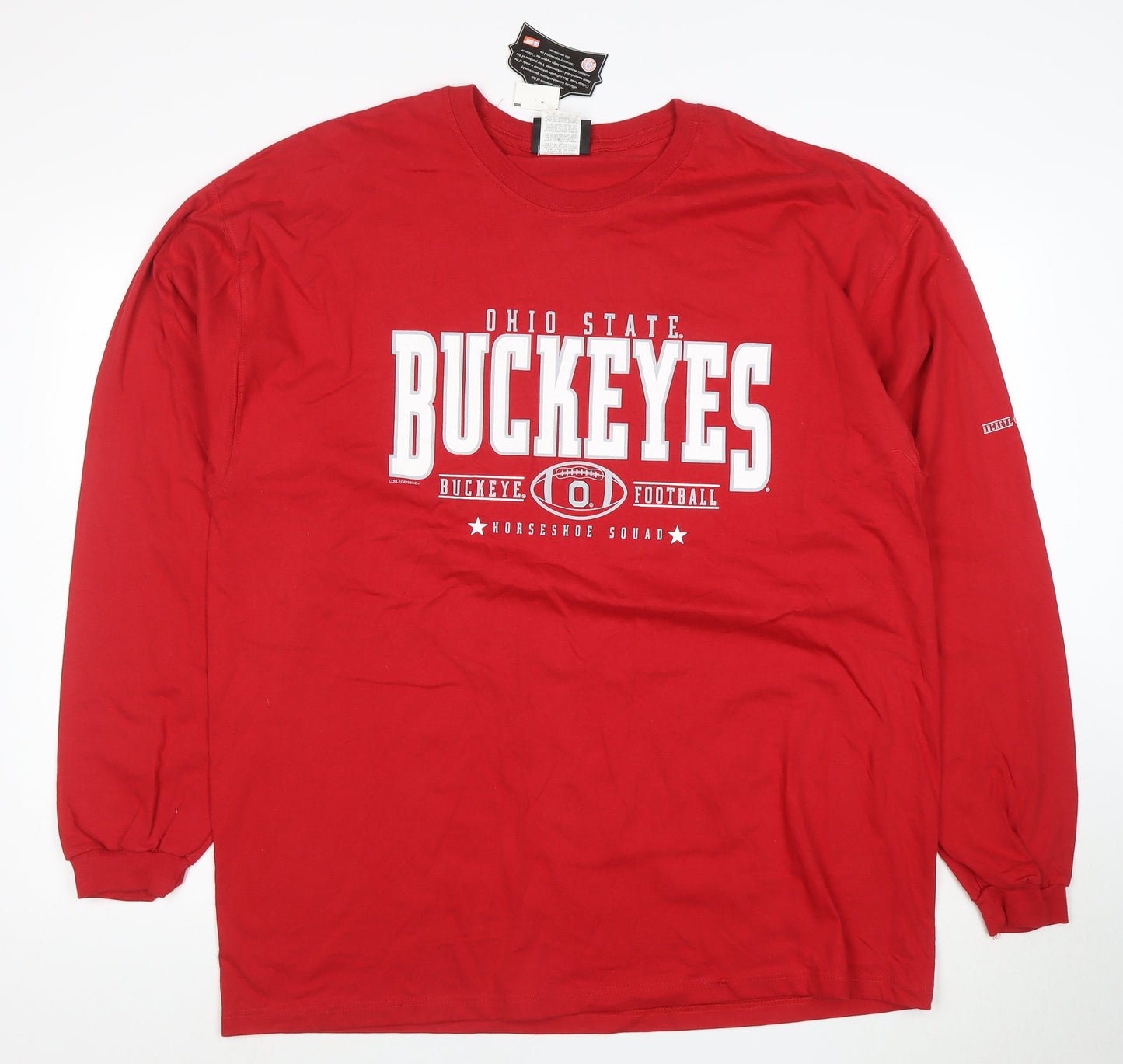 College Issue Men’s Red XL Long Sleeve Ohio State Buckeyes T-Shirt