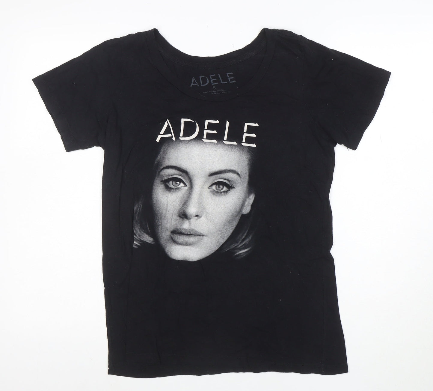 Adele Womens Black Live 2016 Tour Short Sleeve Cotton T-Shirt Size S