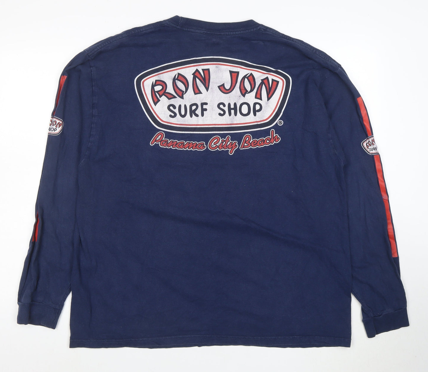 Ron Jon Surf Shop Men's Blue XL Long Sleeve Graphic T-Shirt
