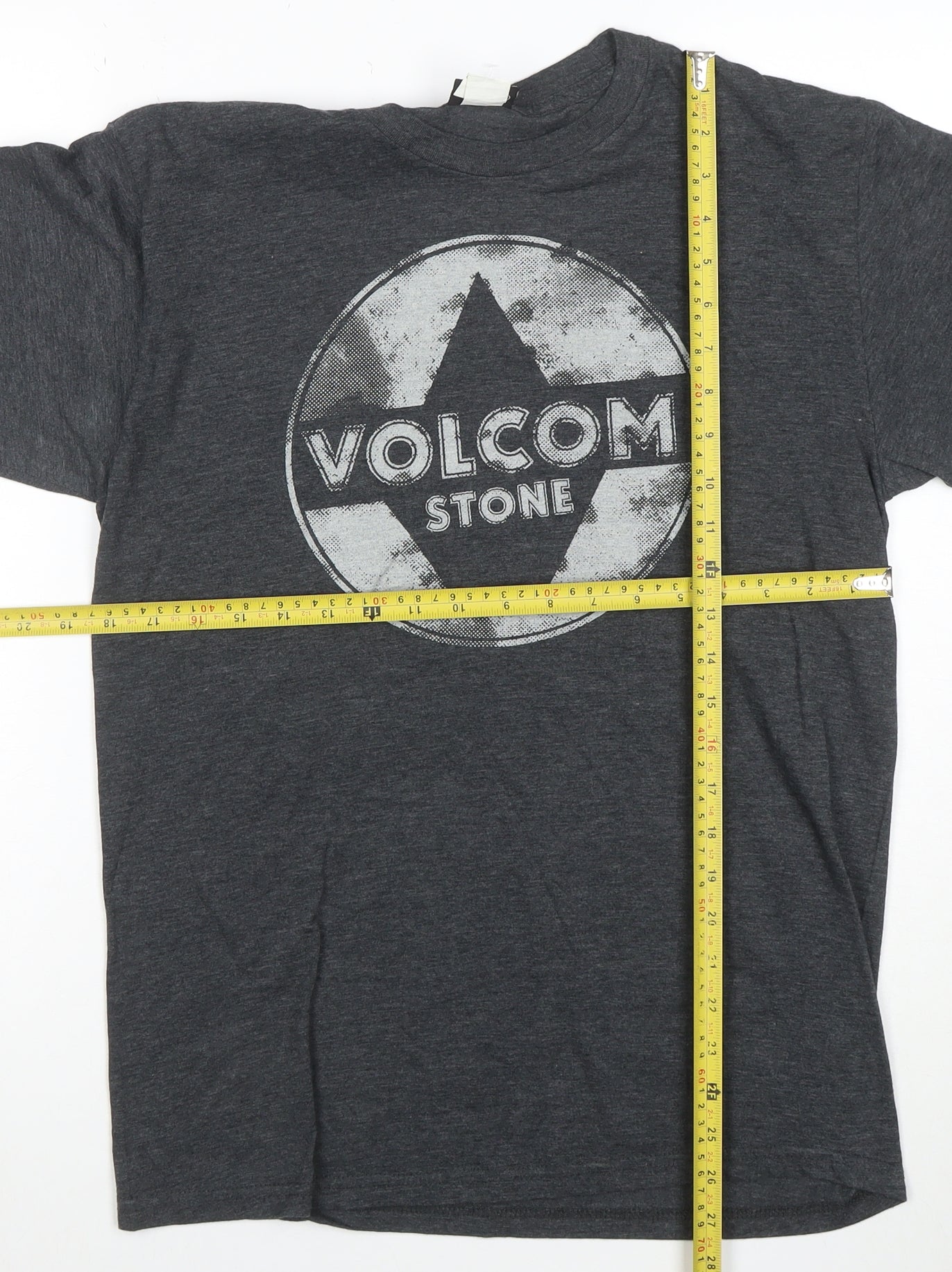 Volcom Men's Grey Graphic Short Sleeve T-Shirt Size M