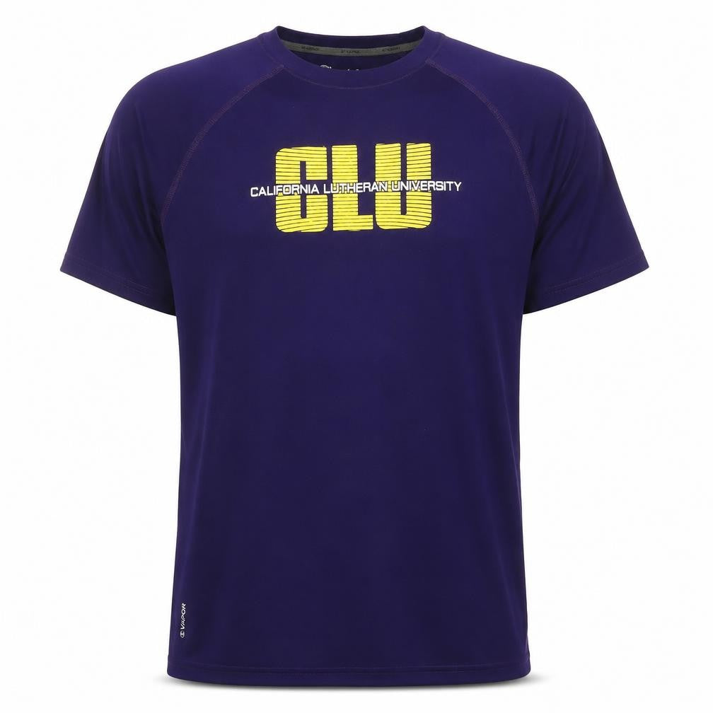 Champion Men's Purple CLU California Lutheran University T-Shirt L Polyester