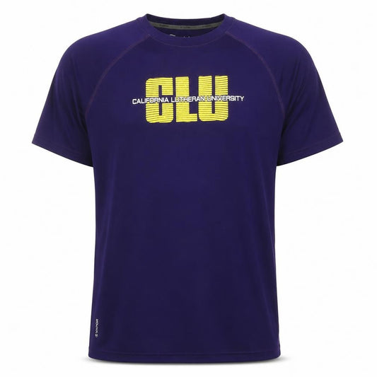 Champion Men's Purple CLU California Lutheran University T-Shirt L Polyester