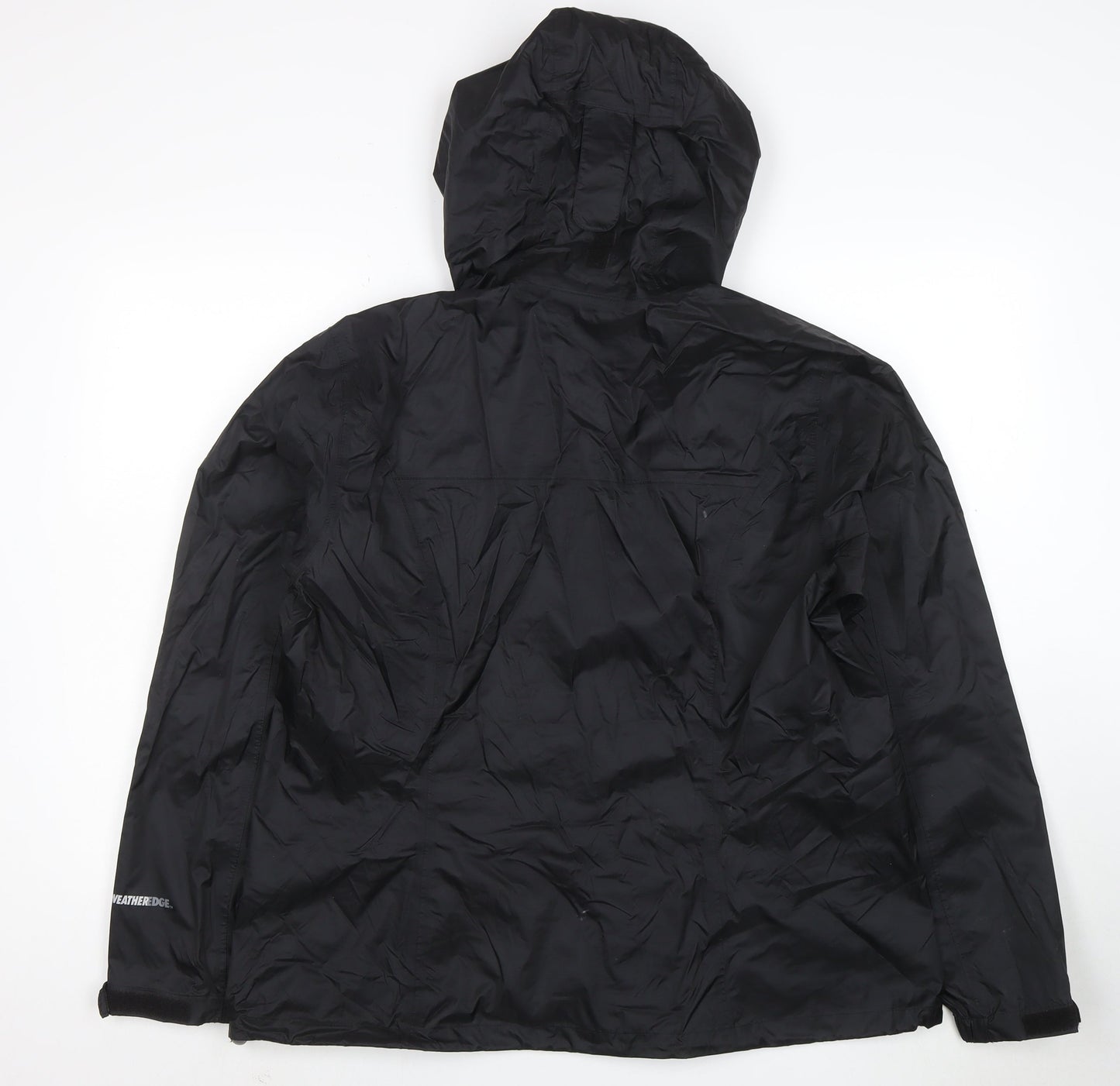 Eddie Bauer Men's Black XL Hooded Waterproof Rain Jacket