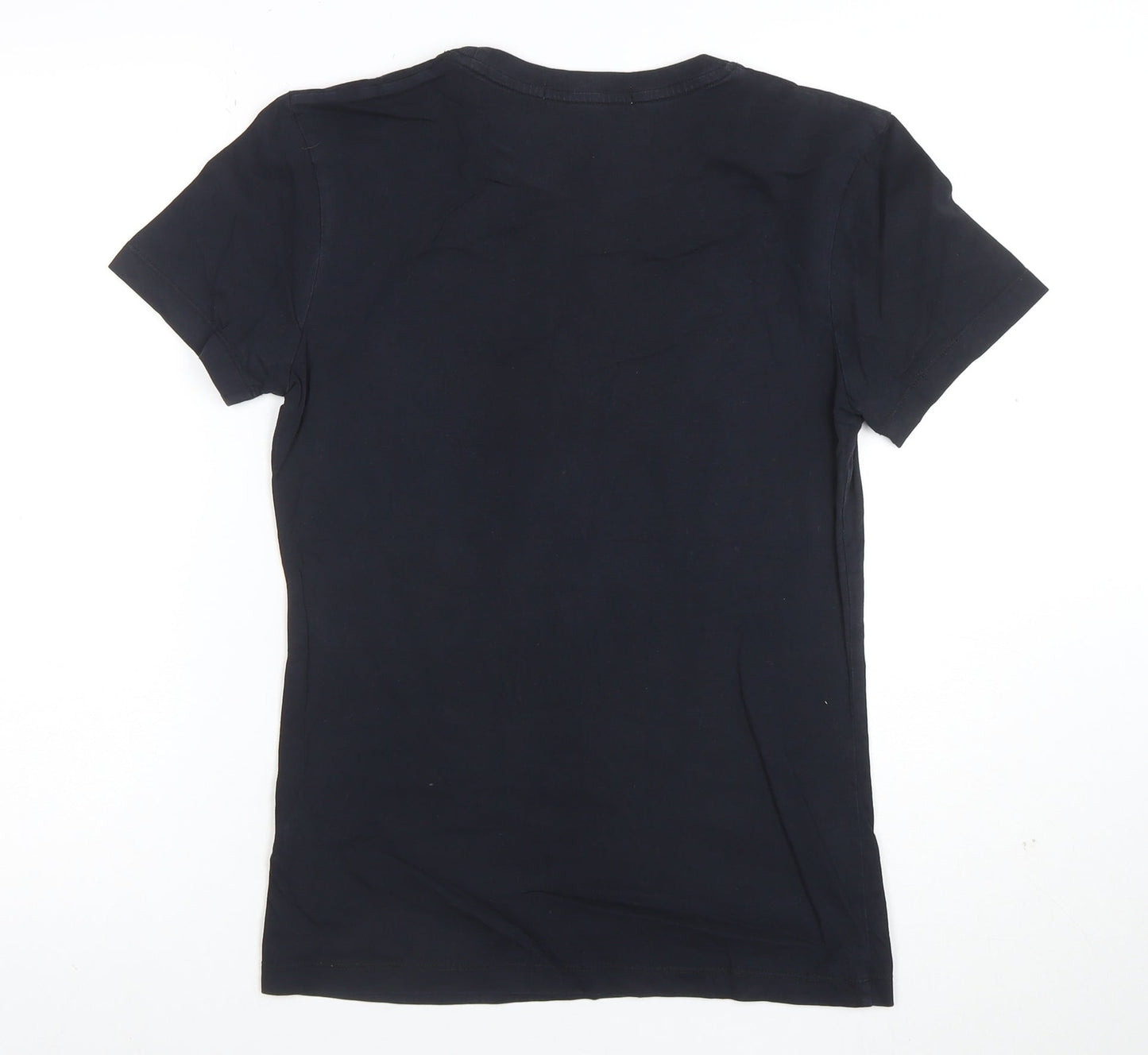 Calvin Klein Jeans Women's Black Cotton Logo T-Shirt Size M