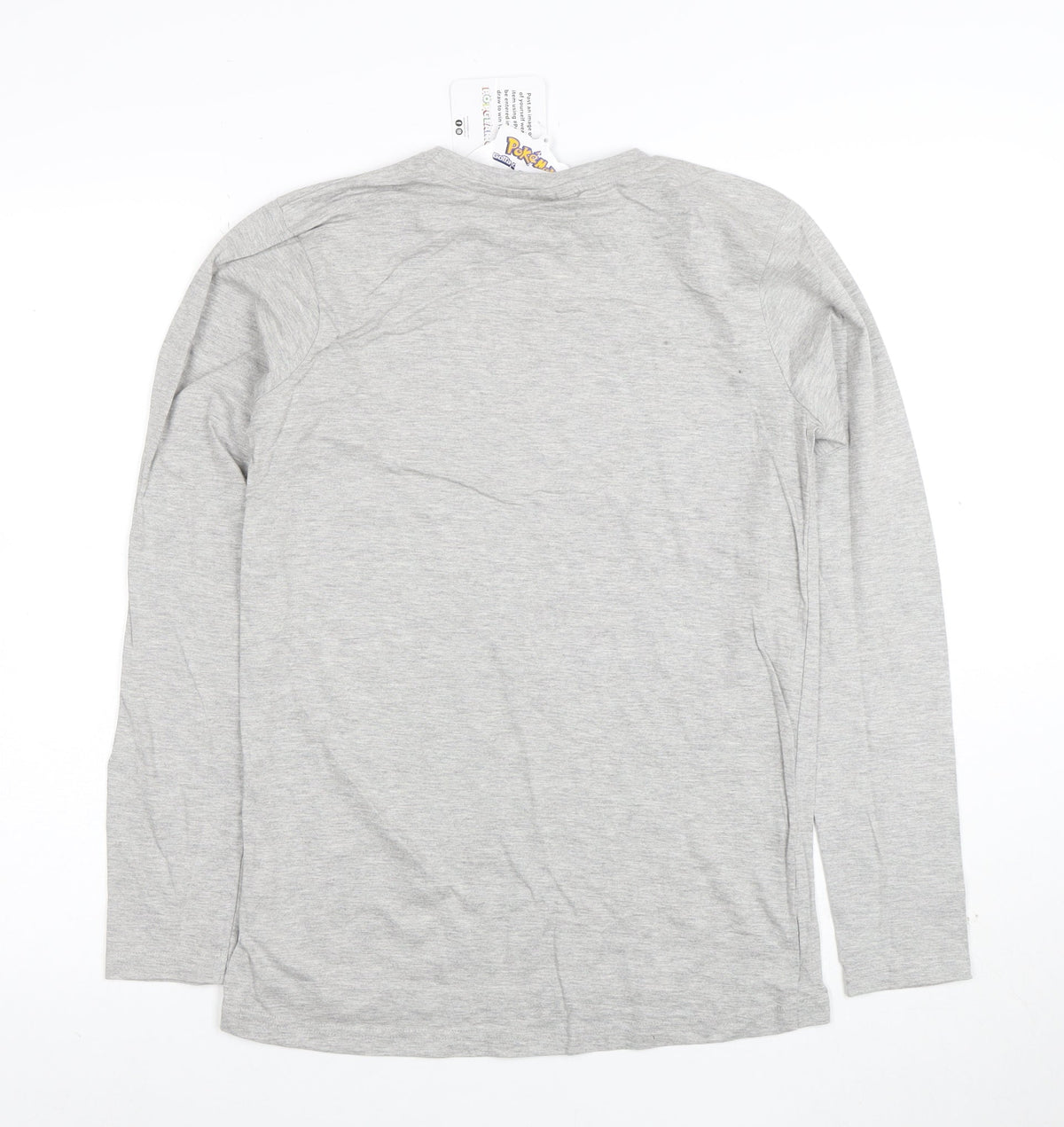 Pokémon Boys Grey Pikachu Long Sleeve T-Shirt 13-14 Years